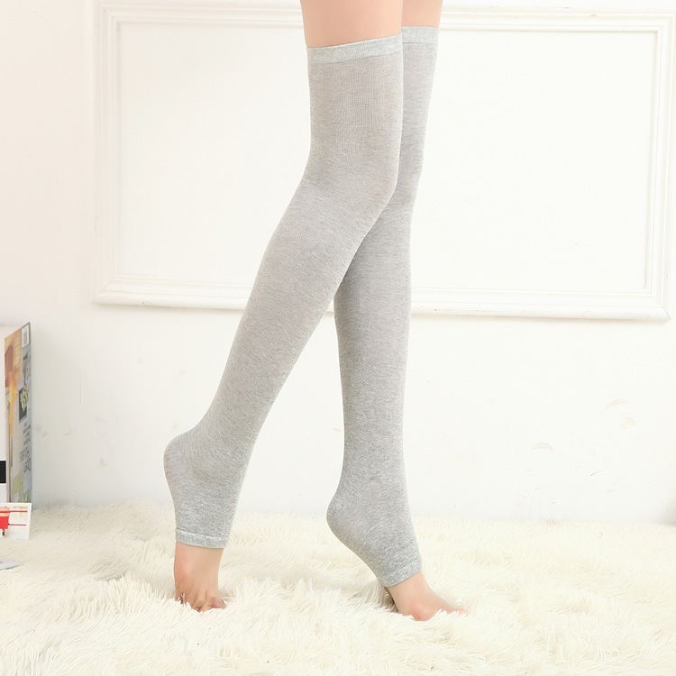 Spring and Summer Silicone Non-slip Foot Stocking Thin Yoga Socks Riding Over-the-knee Socks Women's Stockings Knee Pads Leg Pads Socks