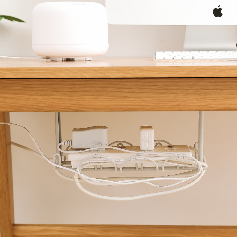 Picture of A3156 Desk Bottom Power Cord Plug-in Rack Storage Rack Cable Plate Partition Hanging Basket Laminated Rack Plug-in Board Storage Rack