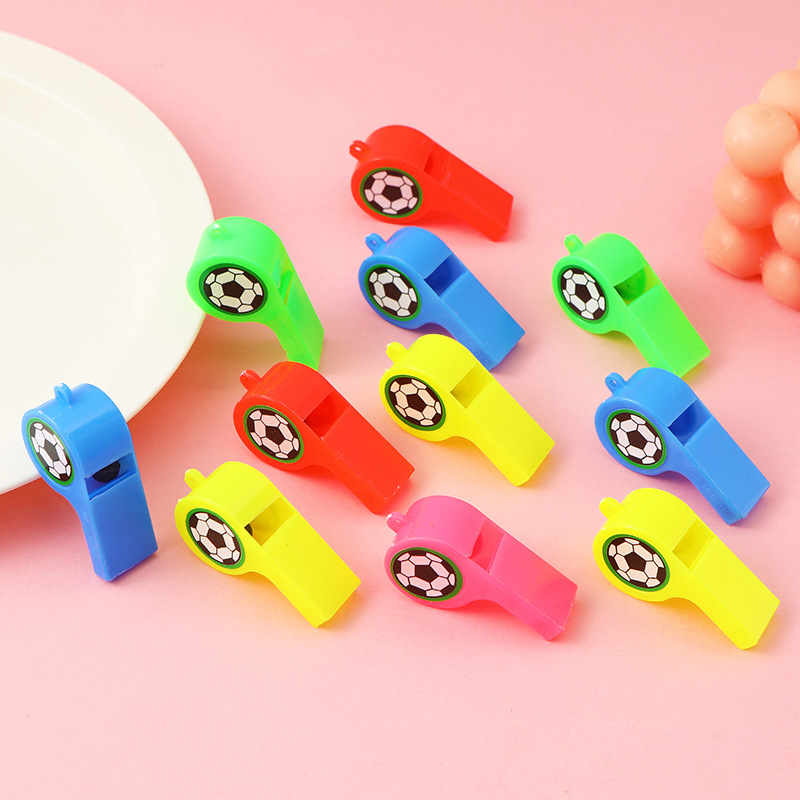 Picture of World Cup Football Whistle Plastic Smiley Whistle Referee Whistle Children's Gift Booster Props Stall Toys