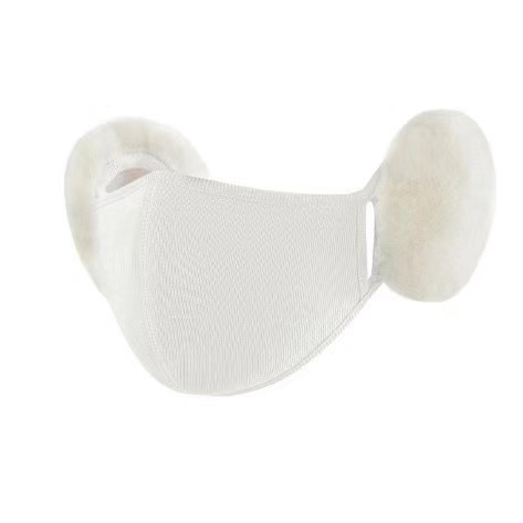 Picture of Winter plush cute ear protection three-dimensional slimming mask cold-proof breathable two-in-one earmuff women's cloud warm mask