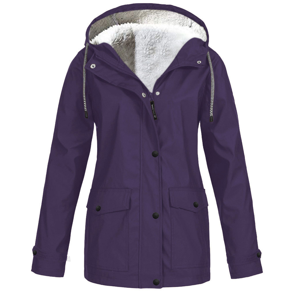 Picture of 2022 Amazon ebay Explosions European and American Autumn and Winter fleece-lined Jacket Outdoor Mountaineering Suit Hooded Jacket Rustic Jacket