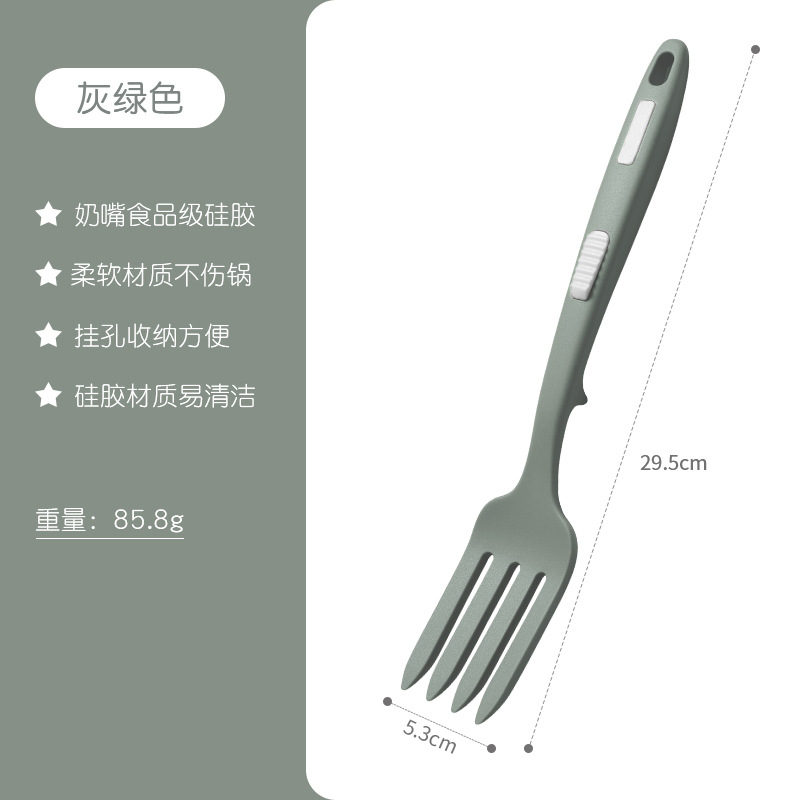 Picture of Amazon Creative Household Multi-function Silicone Cuisine Fork Large Cross-border Spaghetti Fork Fried Noodles Fork
