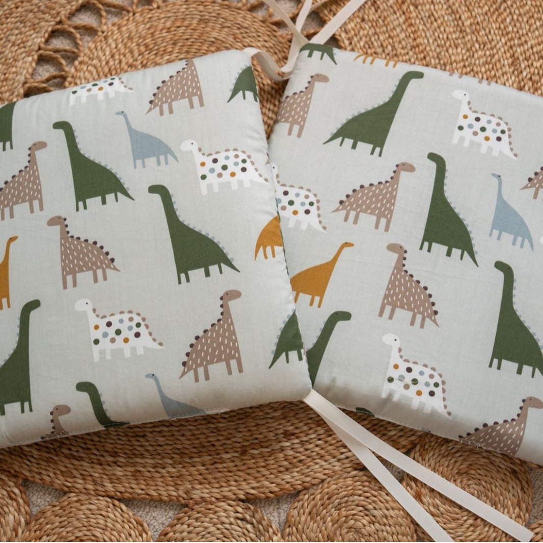 Picture of Baby crib newborn bedding anti-collision fence cotton gray dinosaur 30*30*6 whole wash