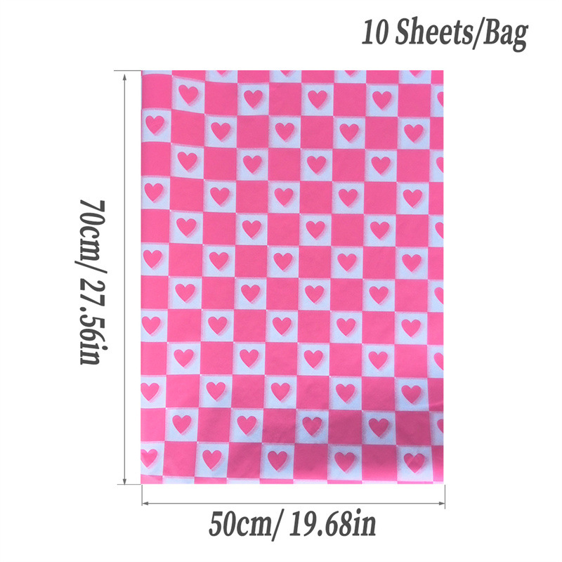 Picture of New valentine's day 10 a bag of gift packaging Sydney paper love printing copy paper tissue paper 50X70CM