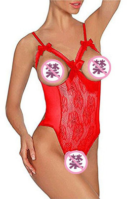 Picture of Sexy underwear manufacturers wholesale Europe and the United States sexy chest leakage conjoined sexy underwear Amazon/explosions