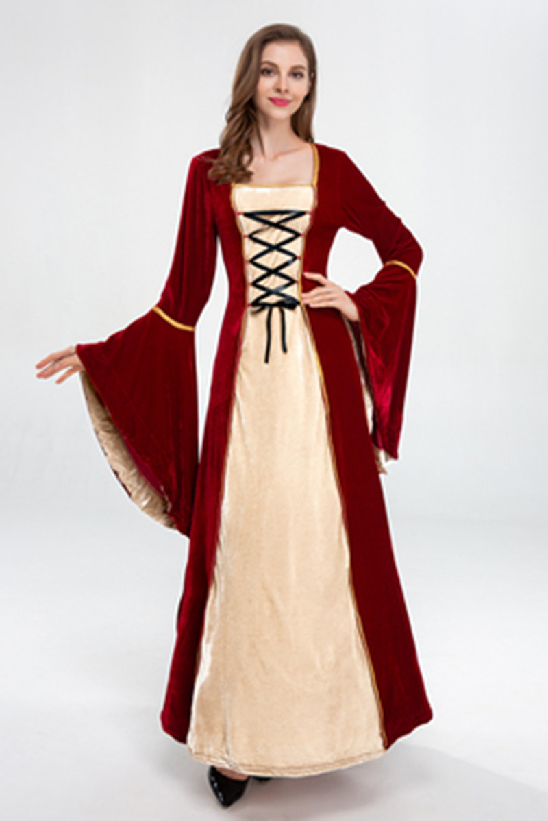 Picture of Halloween New European Retro Court Costume Queen Princess Queen Party Evening Dress Stage Play Costume