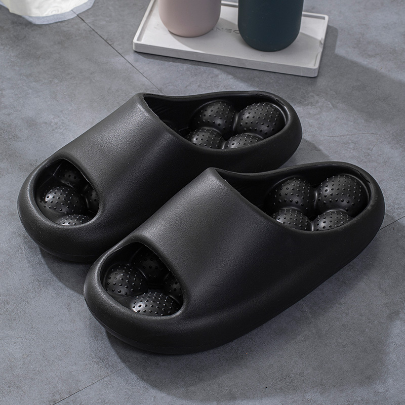 Picture of Slip-on Slippers Men's Indoor Home Toilet Bathroom Bath Quick-drying Leakage Massage Non-slip Slippers for Women