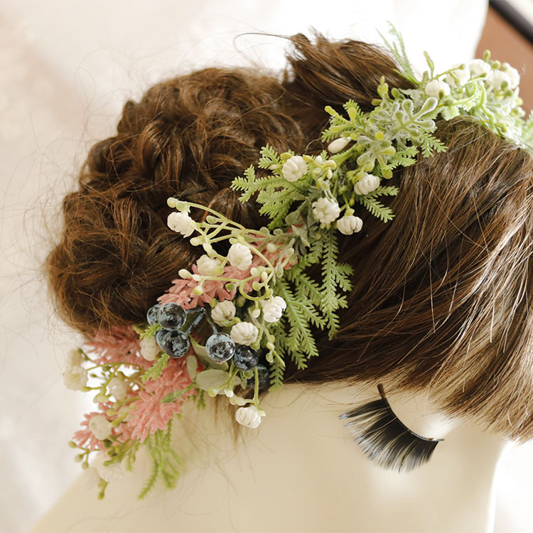 Picture of Art Accord ins Handmade Flower Ring Mori Female Lavender Bridal Headwear Holiday Travel Photography Accessories Photo Studio Photography Props