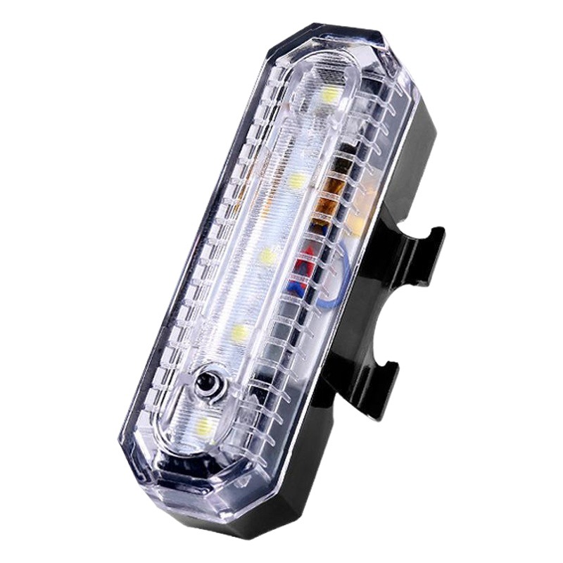 Bicycle usb rechargeable tail light mountain bike light waterproof 5led warning tail light riding equipment