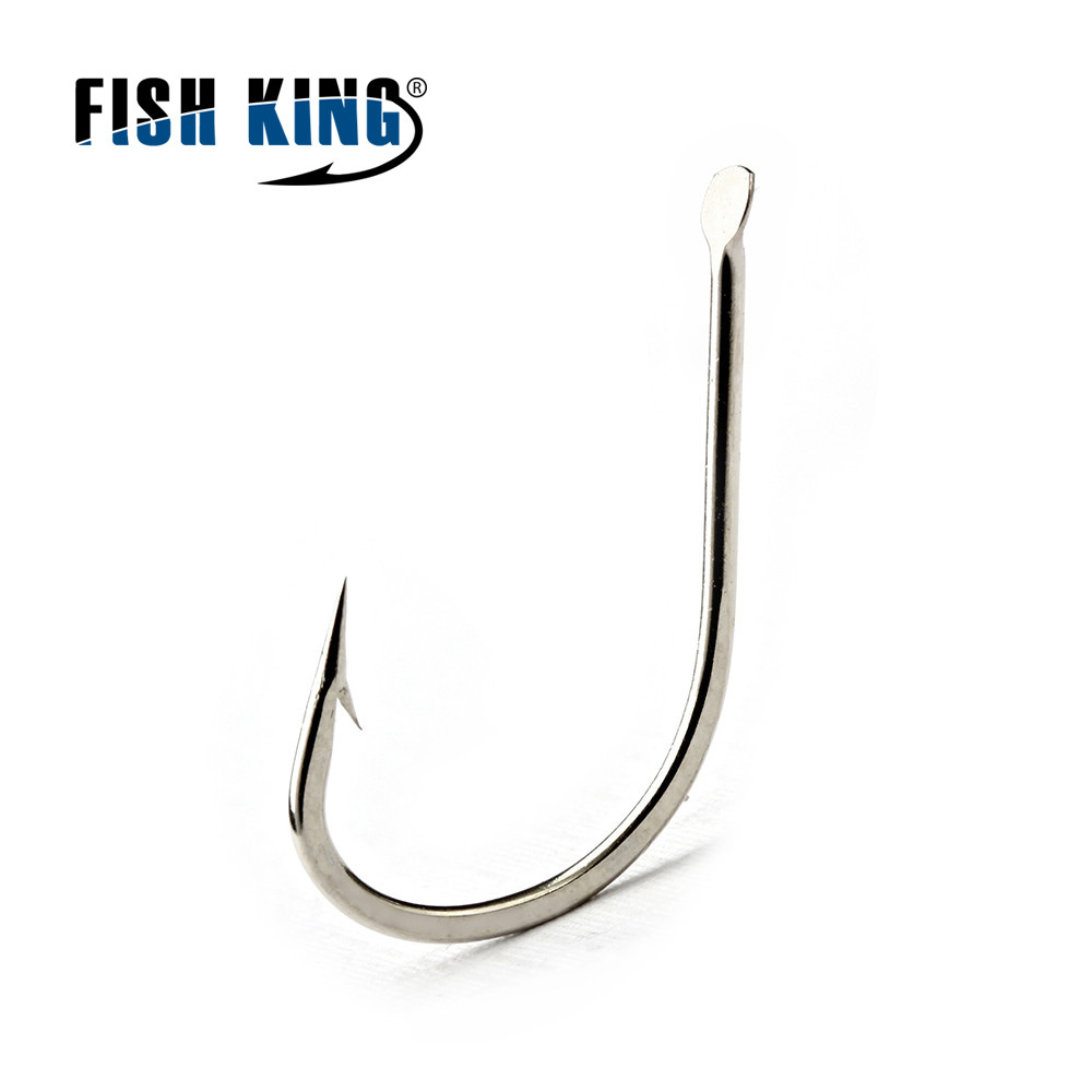 Fishking Haixi 100 Pieces Boxed Fishhook Competitive Crucian Carp Fishing with Barbed High Carbon Fishing Gear Cross-Border Wholesale
