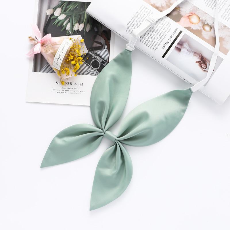 Picture of Goldfish Knot Jk Bow Tie Imitation Triangle Towel Free Slayer Suit Scarf Japanese Bow Uniform Collar wine red