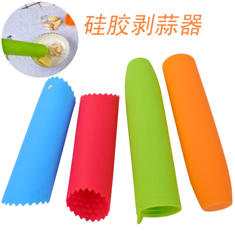 Picture of Jia Ju Factory Silicone Garlic Peeler Manual Press Garlic Peeler Silicone Garlic Peeler