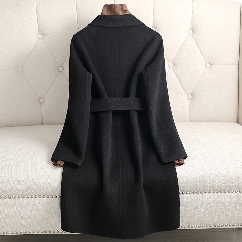 Picture of 2025 Autumn and Winter New Fashion Classy Double-Sided Woolen Cashmere Outwear Women's Mid-Length One-Piece Woolen Outwear