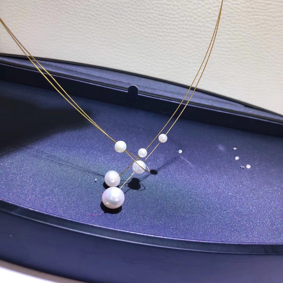 Picture of Factory supply net red fashion freshwater pearl necklace suit women's pearl decoration a generation of hair