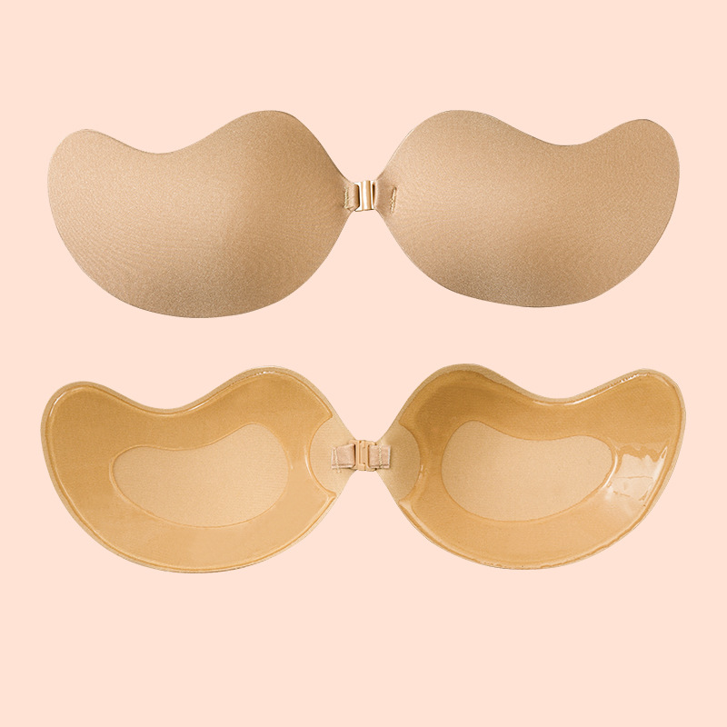 Picture of Thin Breathable Women's Wedding Dress with Silicone Invisible Big Chest Small Chest Gather Not to Remove Sling Dress Sponge Mango Chest Sticker