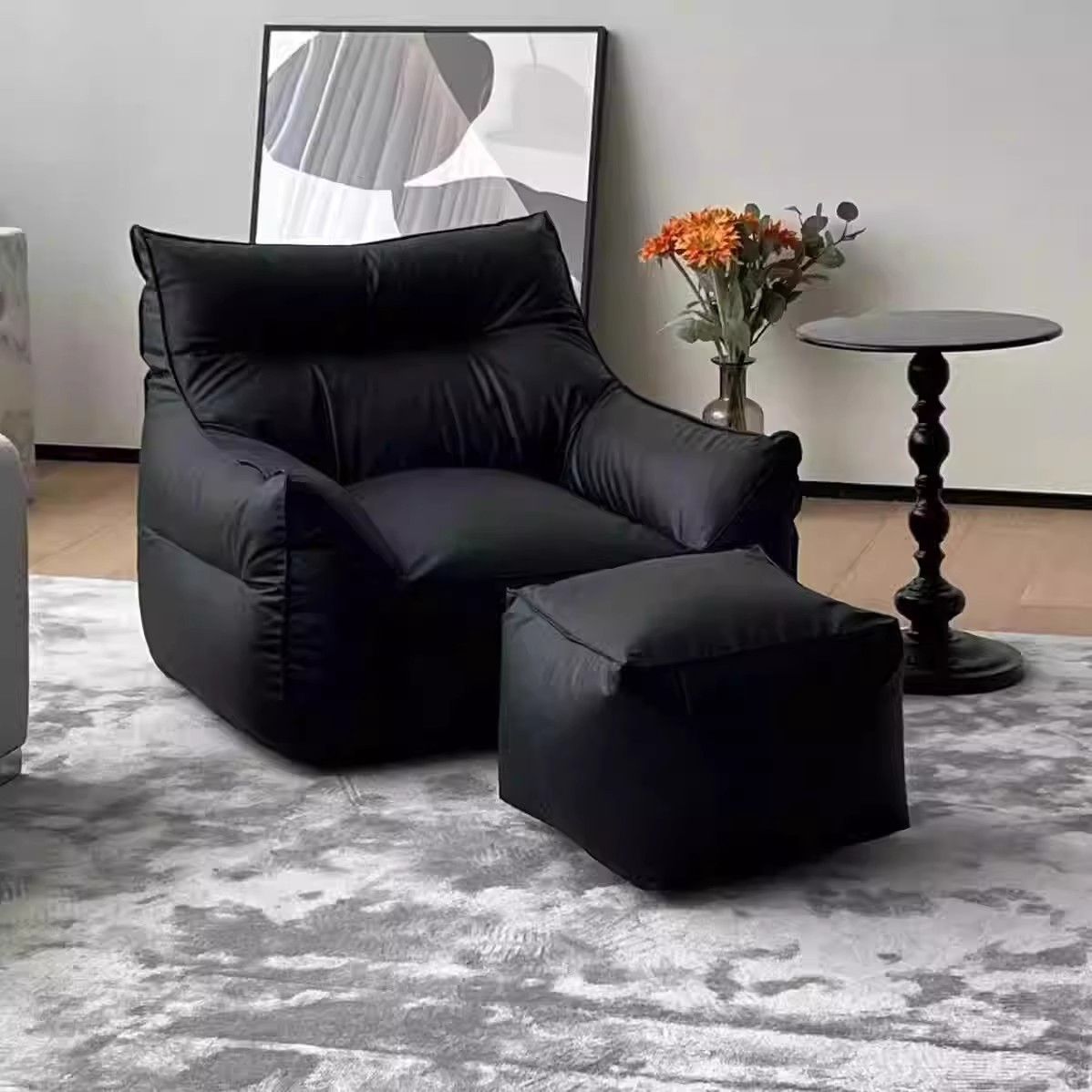 Lazy sofa bean bag bedroom small apartment living room dog kennel Internet celebrity balcony single devil leisure tatami retro