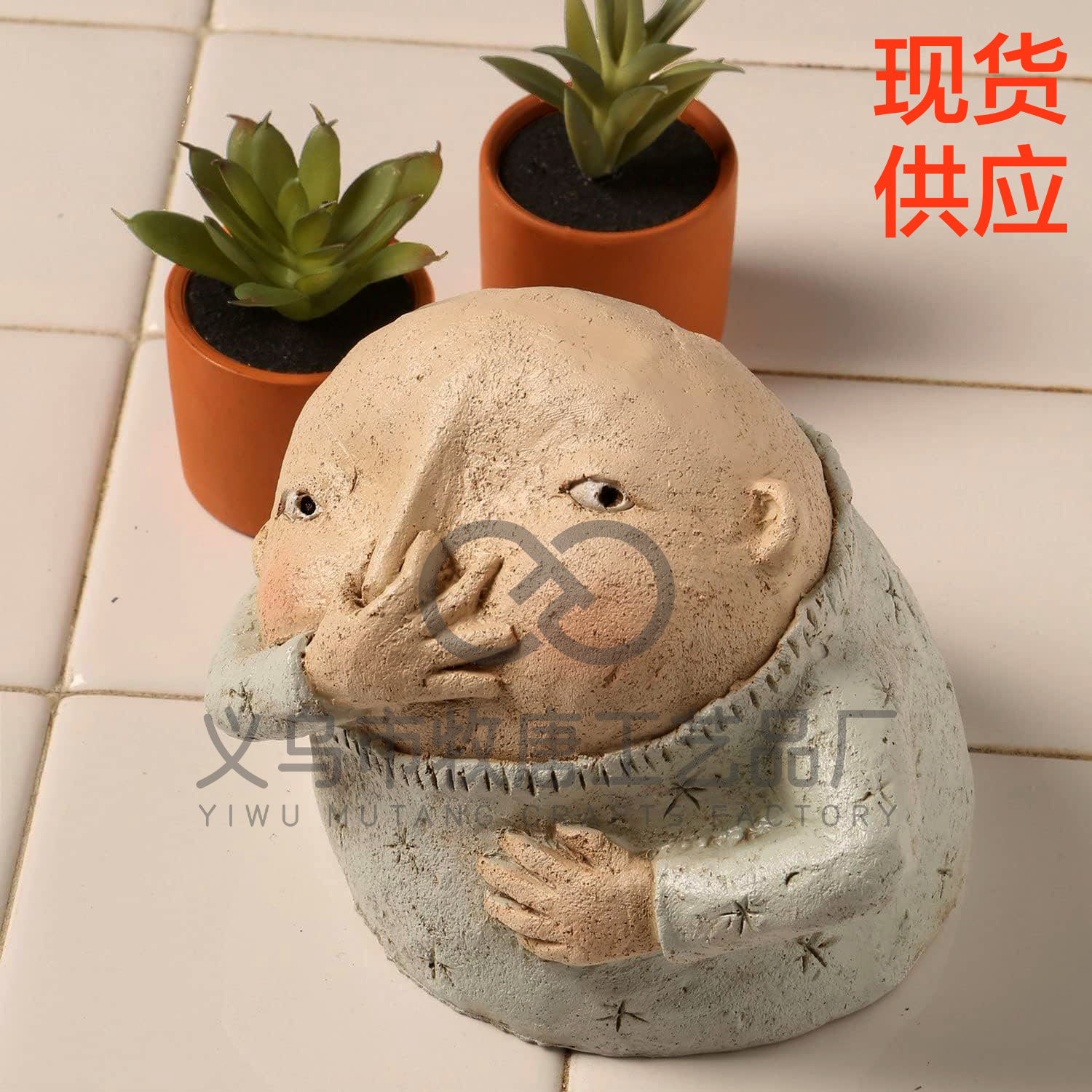 Picture of Cross-Border New Personalized Girl Boy Pinch Nose Statue Bathroom Coarse Sculpture Resin Ornaments Decorative Couple Gift