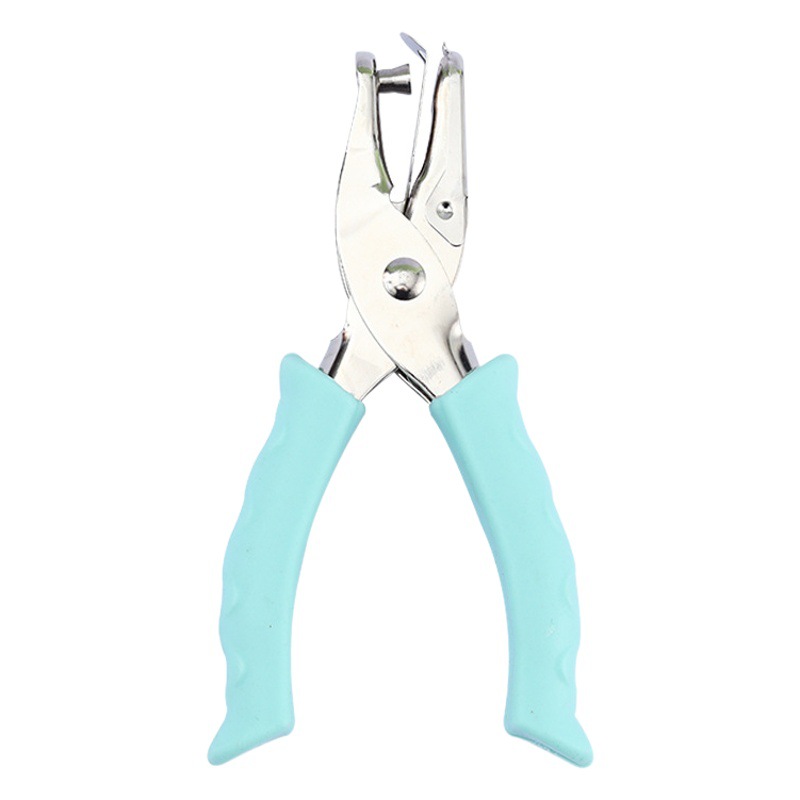 Hole Punching Machine Cross-Border Direct Supply Round Single Hole Punch Macaron Coated Punching Pliers Loose-Leaf Manual Punching Artifact