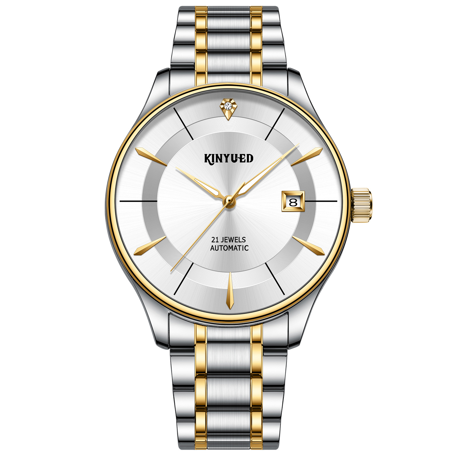 Picture of KINYUED New Men's Watch Classic Casual Mechanical Watch Diamond Automatic Mechanical Watch Simple Men's Watch
