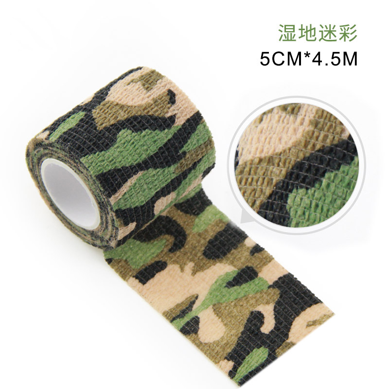 Picture of Factory Direct Sales Outdoor Camouflage Bandage Non-Woven Self-Adhesive Elastic Bandage Camouflage Bandage Available for Wholesale
