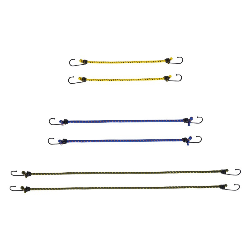 Outdoor 6-Piece Set of Binding Ropes, Elastic Straps, Tent Ropes, Elastic Clothesline, Camping Accessories, Luggage Packing Straps, Wholesale