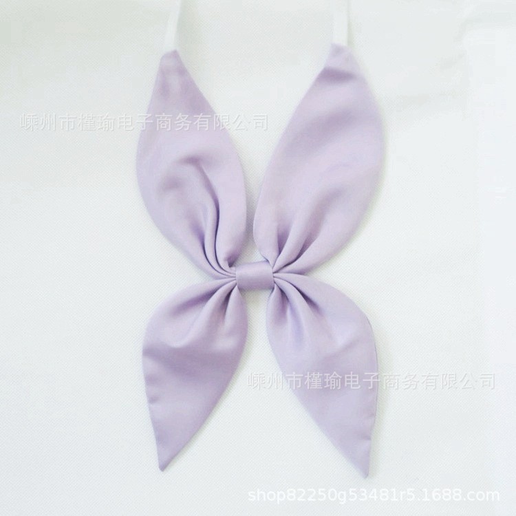 Picture of Goldfish Knot Jk Bow Tie Imitation Triangle Towel Free Slayer Suit Scarf Japanese Bow Uniform Collar wine red