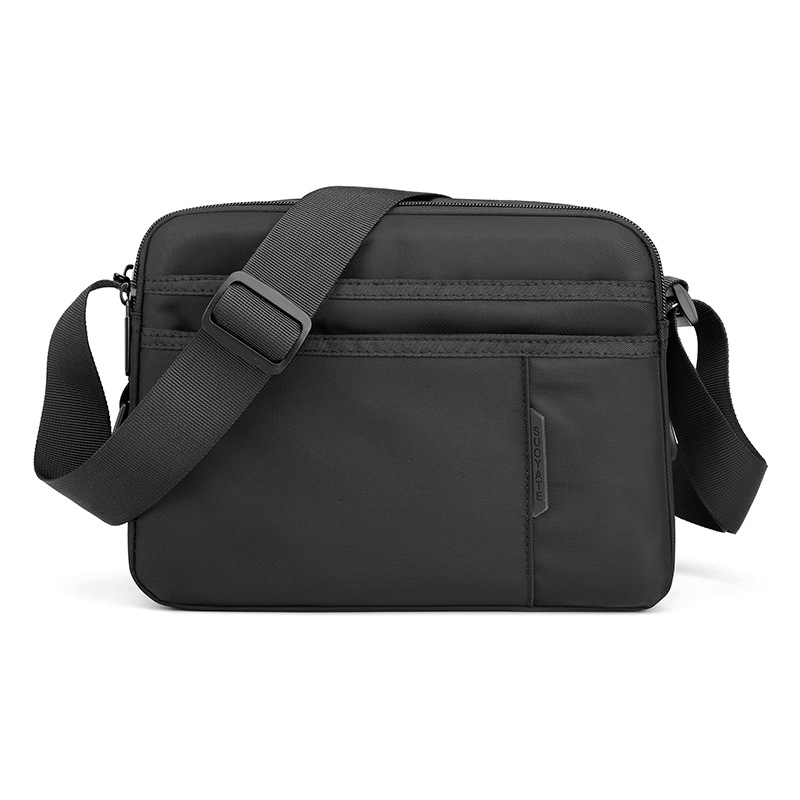 Picture of 2025 New Fashion Contrast Color Shoulder Bag Men's Oxford Cloth Messenger Bag Horizontal Business Casual Bag Travel Backpack Trendy
