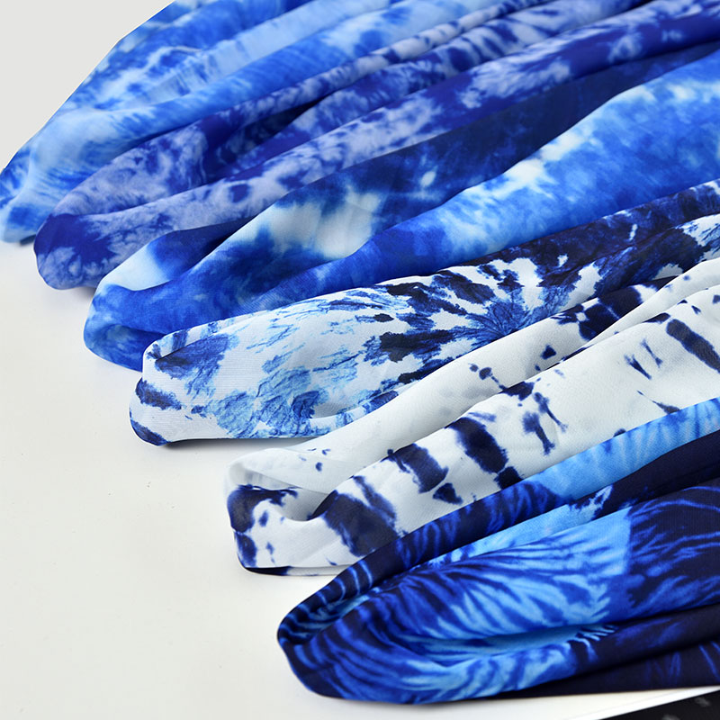 Tie-dyed Fabric Imitation Tencel Snow Fleece Spinning Fabric Kindergarten Huanchuang Handmade Cloth Mantle Wedding Decoration Ink Style