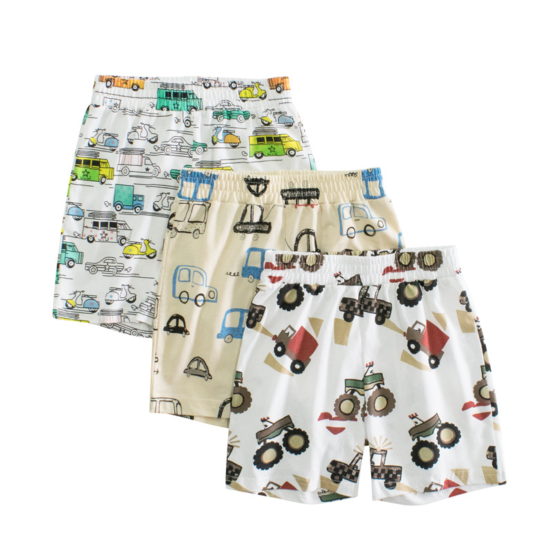 Picture of 27kids cross-border children's clothing wholesale children's shorts cartoon car Boy pants breathable home thin