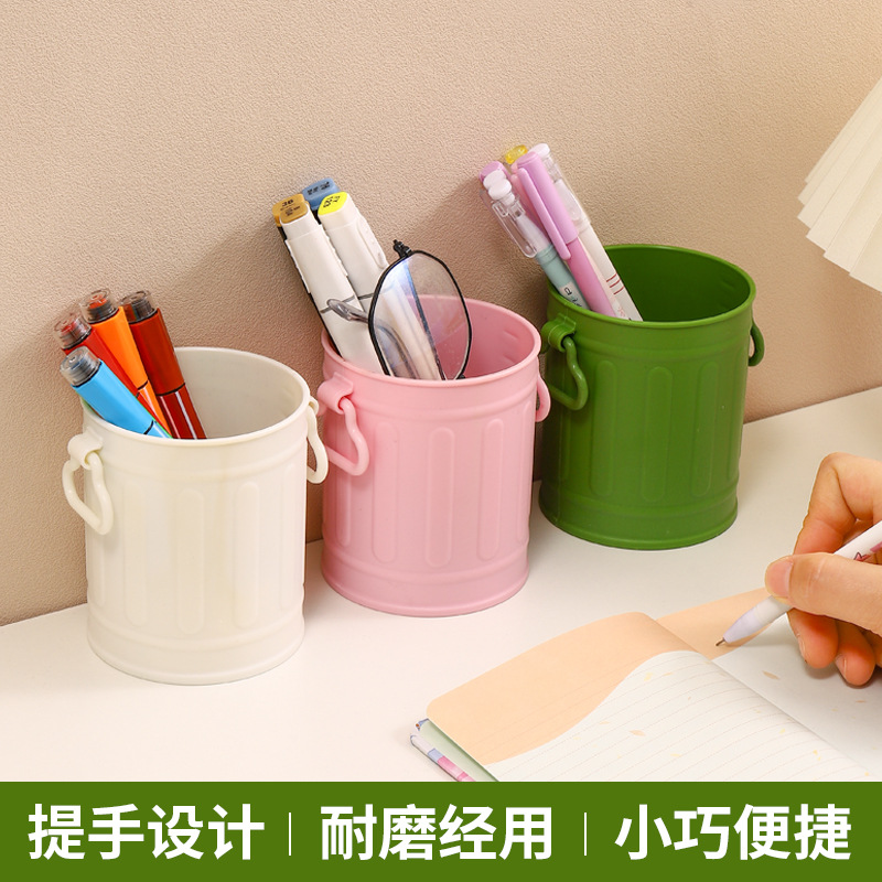 Girl's Heart Creative Imitation Metal Pen Case DIY Sticker Pen Case Ins Cute Large Capacity Student Stationery Makeup Storage