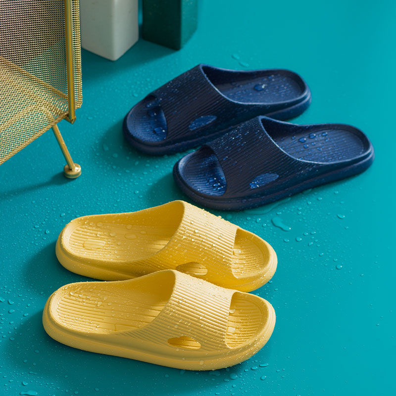 Casual Bathroom Slippers for Women Summer Indoor Non-Slip Home Bathing Non-Stinky Feet Silent Couple Home Men's Slippers