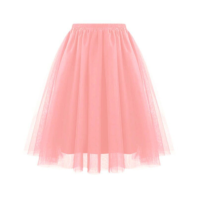 Picture of Amazon's New Skirt Women's Spring and Summer Trendy Fairy Style Large Size Mesh Tutu Skirt Large Size Slimming