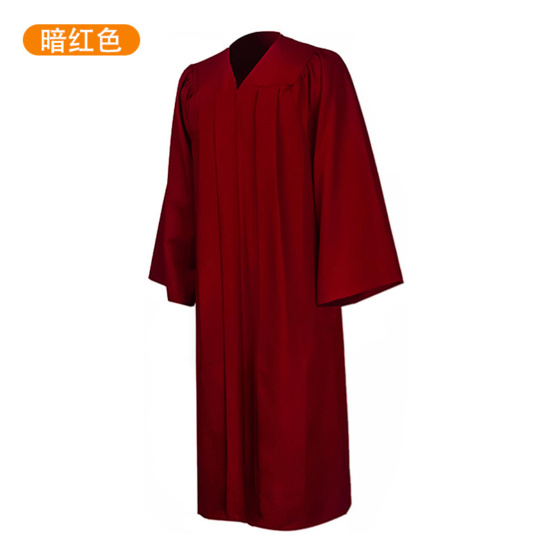 Picture of 2025 New Woven American Graduation Adult Academic Clothing Single Robe Master's Clothing Doctor's Clothing Wholesale