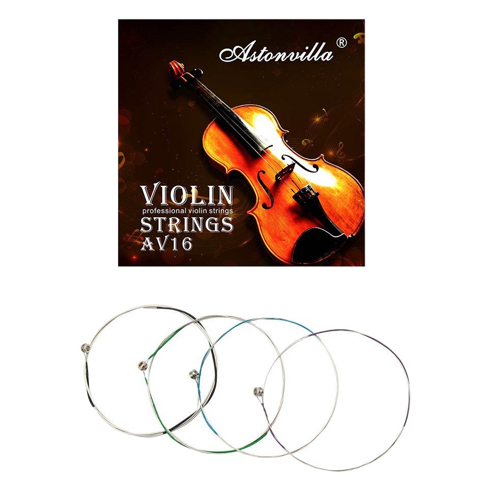 Cross-border Hot Sale Violin Strings AV16 Violin Set Strings German Silver Wrap Strings Set of 4 Separate Wrapped Strings