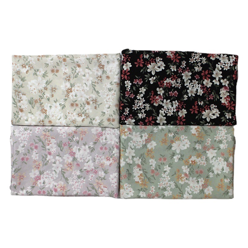 100Dty Four-Way Stretch Printed Woven Polyester Fabric Shirt Textile Dress Fabric Autumn Spring and Summer New Stretch