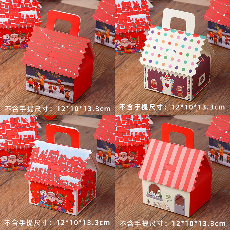 New Year European-Style Christmas Gingerbread House Candy Cookie Box Christmas Nougat Chocolate Packaging Box
