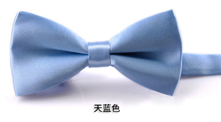 Picture of Korean Style Imitation Silk Bow Tie Men's and Children's Fashionable baby Solid Color Bow Tie Bow Tie Kindergarten Primary School Students Bow Tie