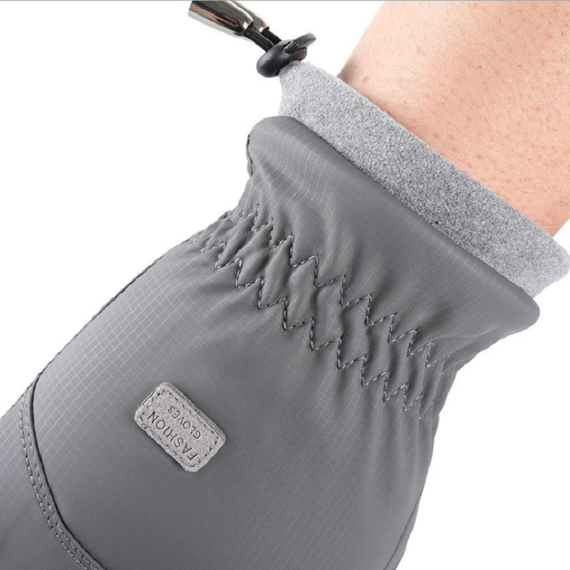 Picture of Ski Gloves, Winter Men's Windproof, Waterproof, Velvet and Thickened Gloves, Sports Cycling Touch Screen Warm Gloves