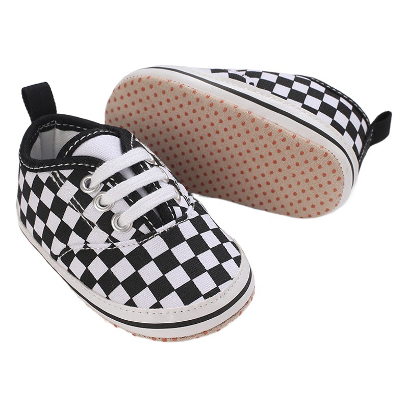 0-1 years old spring and autumn boys and girls baby board shoes casual lace-up cloth shoes
