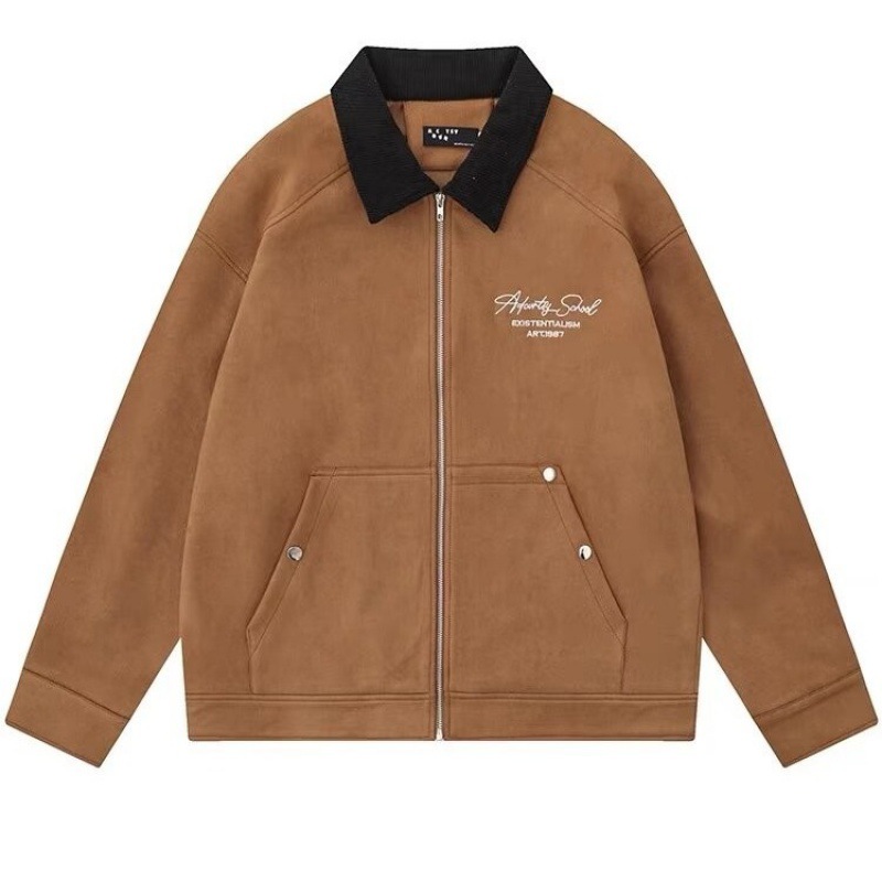 Picture of LBLAB Suede Jacket Unisex cleanfit American Retro Top Spring and Autumn Detroit Jacket