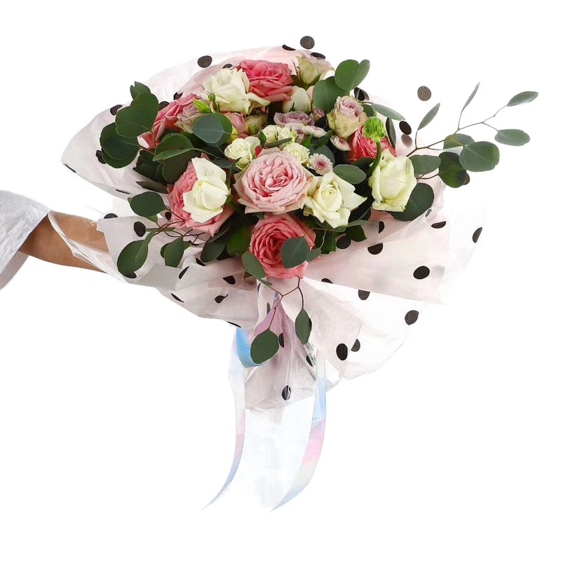 Special offer Korean color Sydney paper big round point Sydney paper bouquet backing liner paper cake edge pleated paper flowers