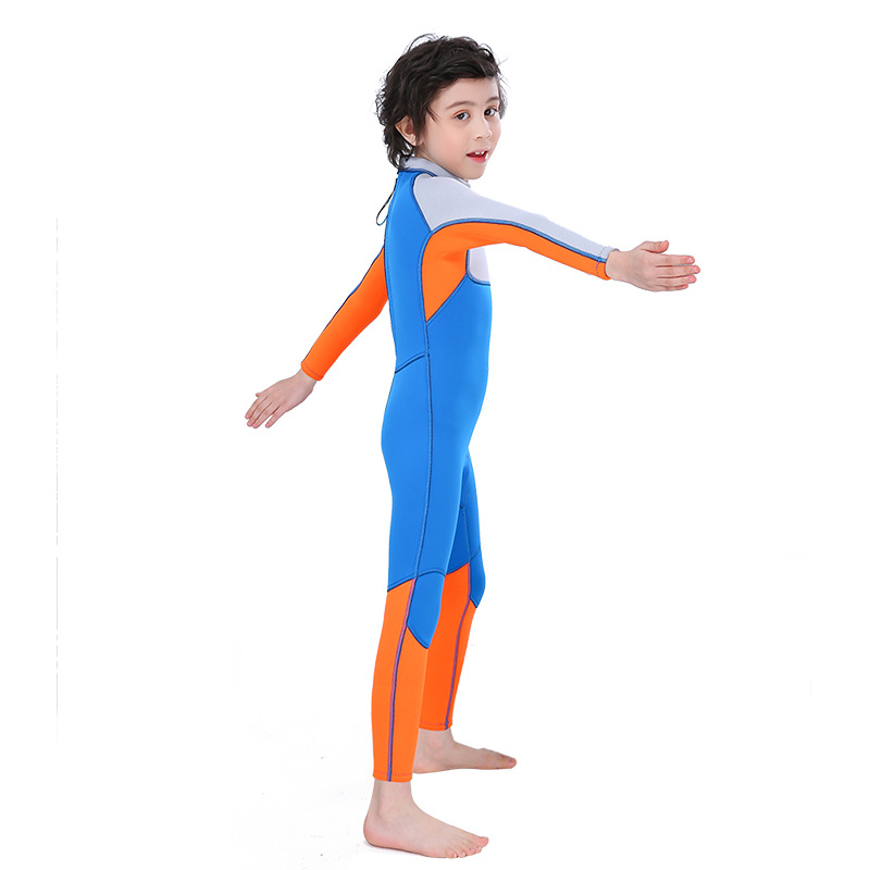 Picture of 3mm children's wetsuit slinx warm one-piece Children's swimsuit boy's diving suit children's surfing jellyfish suit