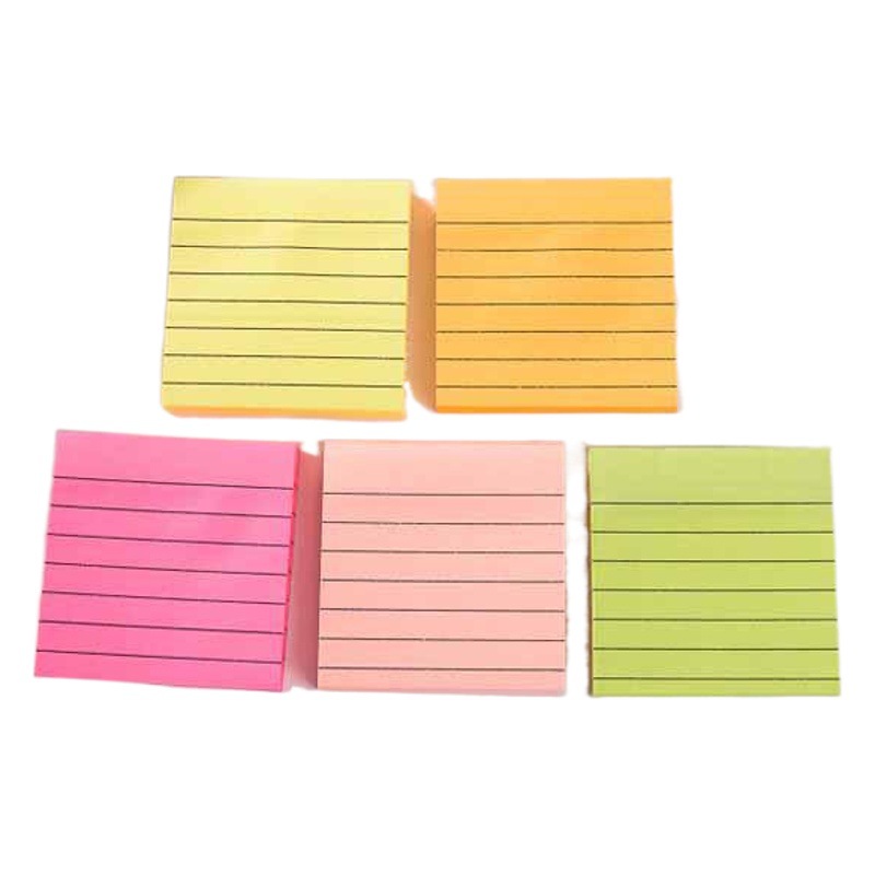 Fluorescent Colorful Line Stickers Office Supplies Sticky Notes Creative Cute Student Sticky Notes Manufacturer Wholesale Tearable