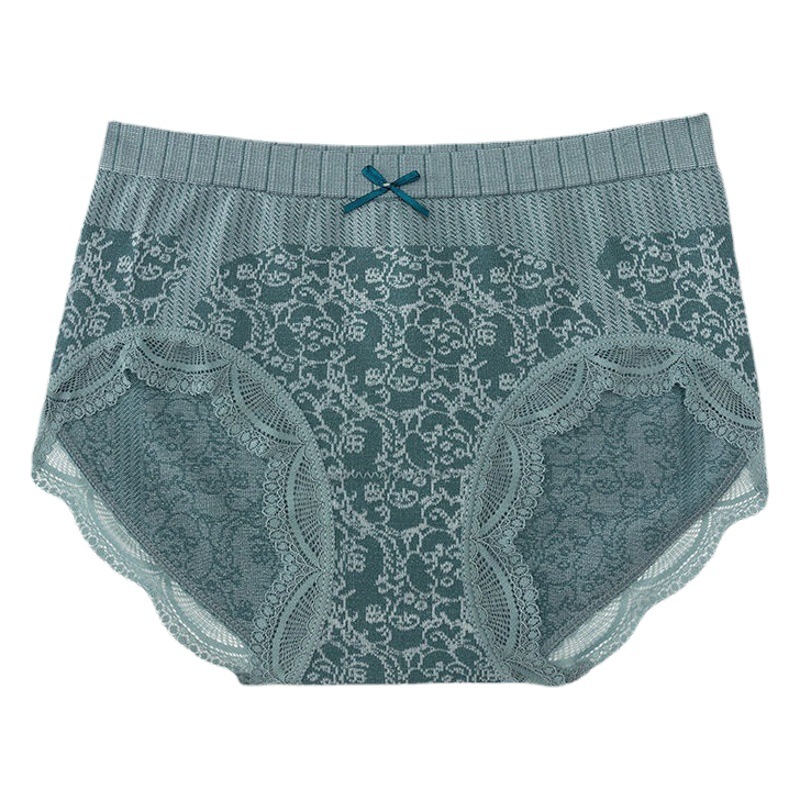 Underwear Women's Cotton Crotch Antibacterial Graphene Belly Tight Mid-waist Sexy Lace Breathable Hip-lift Women's Briefs