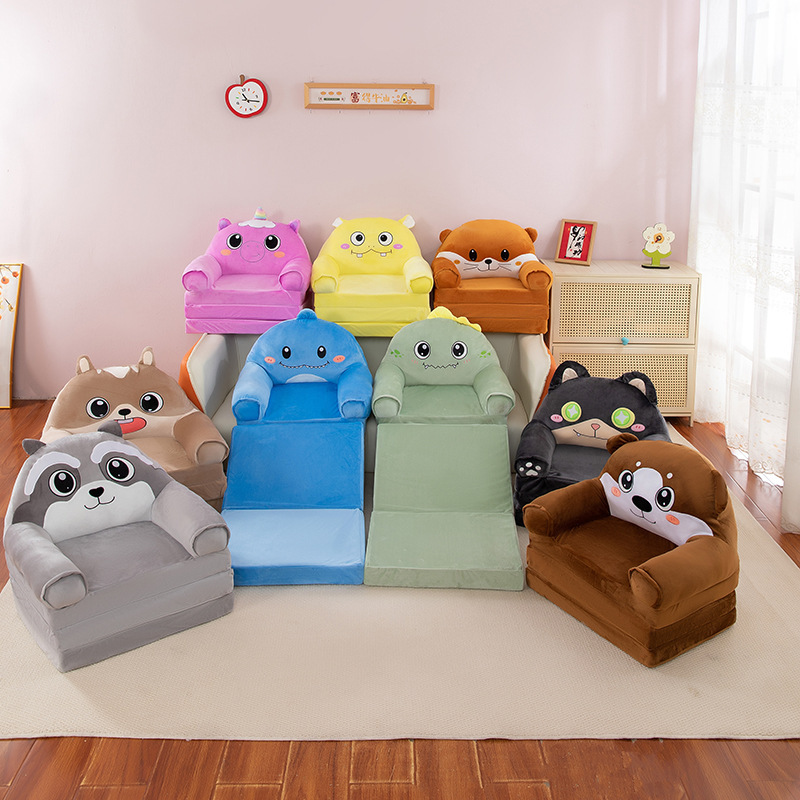 New Home Kids Chair Comfortable Sofa Kids Sofa Plush Toy Kids Folding Sofa Plush Doll