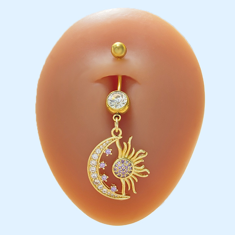 Picture of Gaibei European and American cross-border sweet cat rabbit puncture navel nail sweet cool hot girl belly button ring butterfly net red hot sale