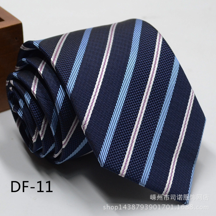 Picture of Tie business formal men's tie polyester yarn Arrow 8cm business tie