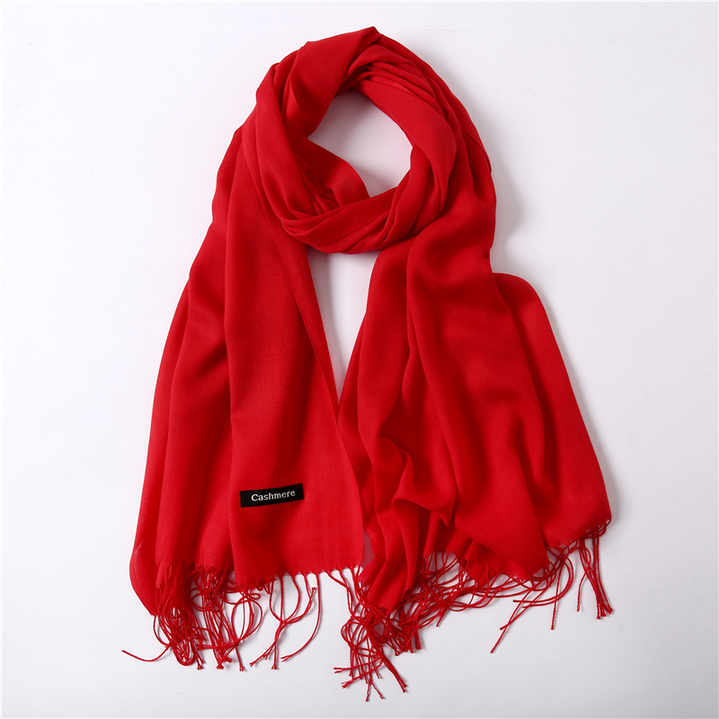 Picture of Imitation Cashmere Scarf for Women in Autumn and Winter, Warm Outer Wear, Japanese and Korean Sweet Gift, Fashionable Shawl, Factory Direct Sales, Cashmere Texture