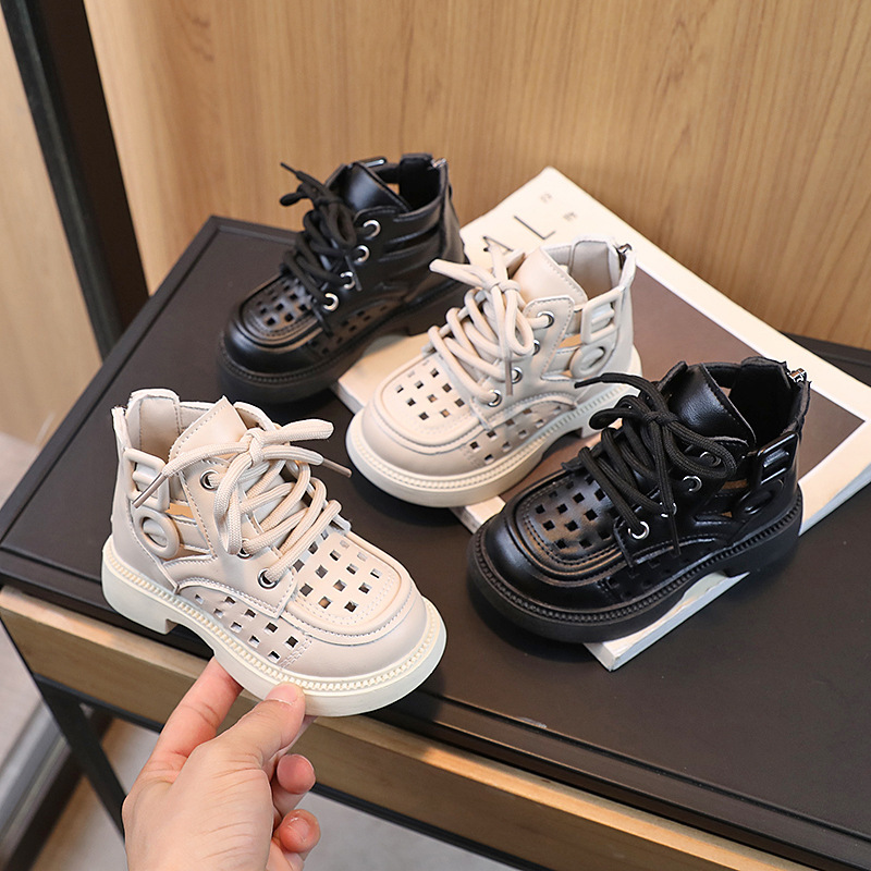 Summer Children's Sandals Popular British Style Casual Fashion Comfortable Versatile Mid-Tube Sandals Girls Trendy Sandals