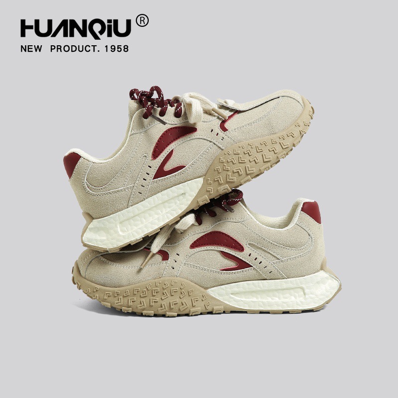 Universal Moral Training Shoes Women's 2025 Spring and Autumn New Easiest for Match Casual Lightweight Soft Sole Popular Thick-Soled Casual Sports Shoes